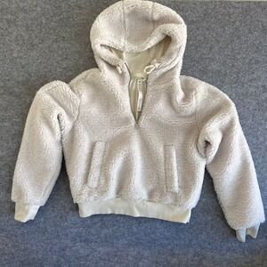 Lululemon Textured Fleece Half Zip Teddy jacket White Opal